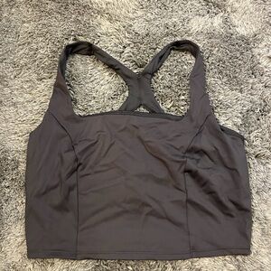 Avia Black Cropped Length Sports Bra Top